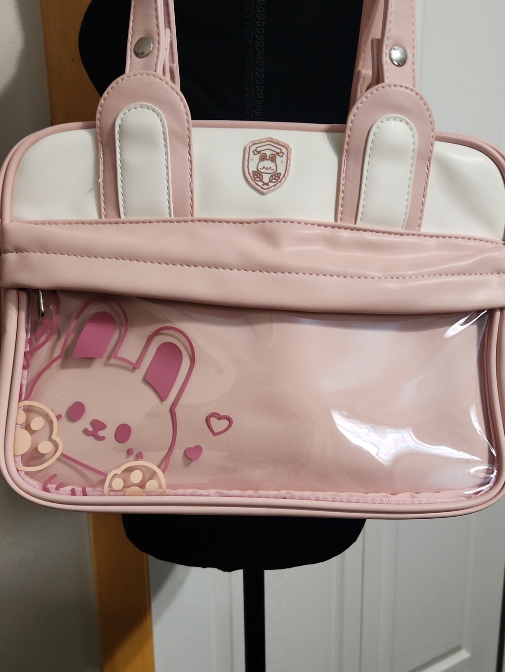 Ita Pink & White Shoulder Bag from Cherry Sauce